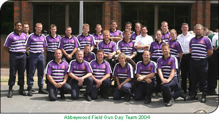 Abbeywood Field Gun Crew Team photo 2004